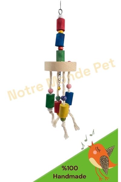 NOTREMONDEPET Ahşap Kuş Stres Oyuncağı