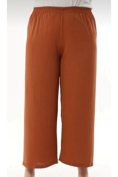CNG MODA Linen Woven Plus Size Trousers