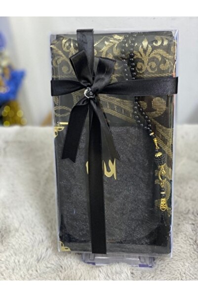 çeyizlik setim Hediyelik Seccade Seti Siyah