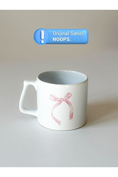 NOOP Bow Printed Mug Cup Ceramic Coffee Mug