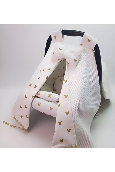 Wenaris Çift taraflı Puset Örtüsü puset minderi  puset çarşafı