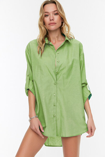 Trendyol Collection Zöld szőtt stranding - TBESS22GO0664