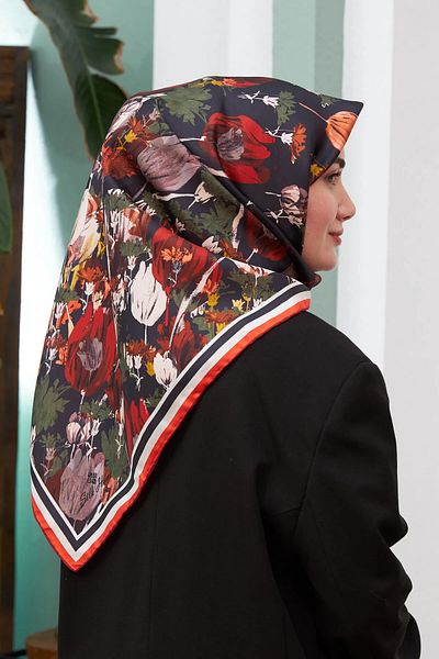 Silk Home Sura (SATEN) Silk Scarf 11395-s07