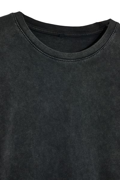 Trendyol Collection 2 csomagos fekete és barna talajszövet póló - Aged/Fad hatású TMNSS24TS00194