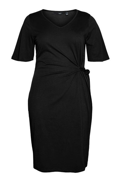 Veromoda Curve VMCPINA 2/4 BLK V-NECK RUNNING JRS CUR