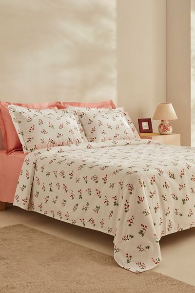 Karaca Home Silvie Red PP - 100% Cotton Double Pique Set
