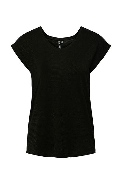 PIECES Schwarz gestreiftes Damen-T-Shirt 17078572 PCBILLO