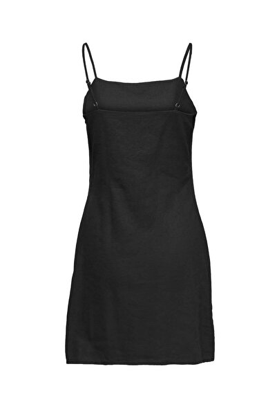 ONLY Black Linen Blend Women's Dress -15255185 Onlcaro Short Dress