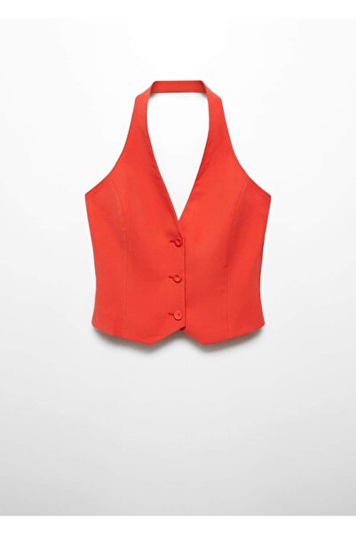 MANGO Woman Düğmeli takım yelek