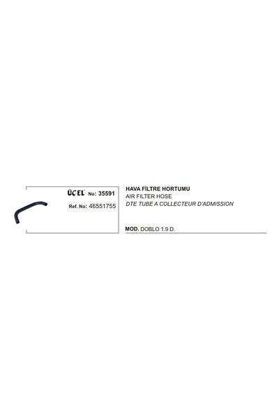 Üçel Doblo 1.9D Air Filter Hose - 35591, 46551755