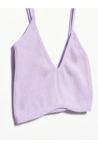 Dilvin 3714 V-Deck Rope Strap Bra-lila