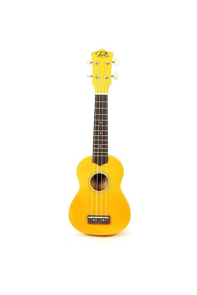 Adams Puka Pk-21 Yellow Soprano Ukulele with Carrying Bag