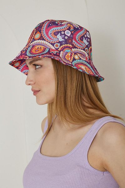 Chandraswear Pink Patterned Women's Bucket Hat - Hope