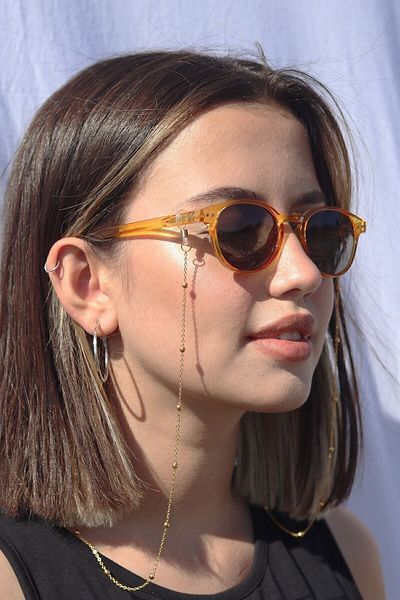 Chehra Design Women's Gold Tiny Bulk Glasses Chain and Sunglasses Accessory