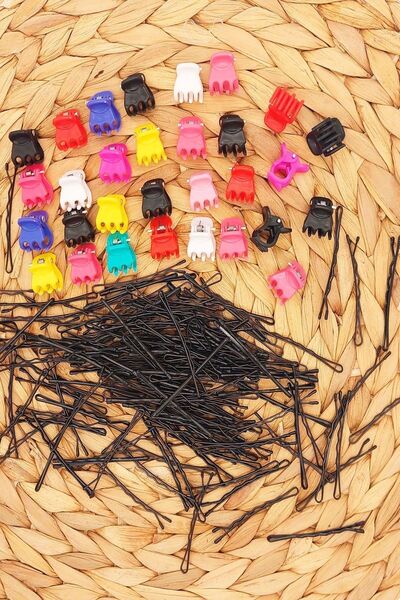 Chehra Design 30 Assorted Colored Mini Latch Buckles and 50 Wire Buckles