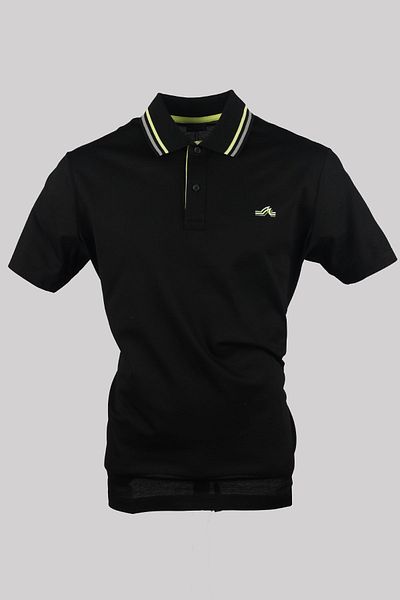 PAUL&SHARK Tricou cu guler polo pentru bărbați din bumbac, cu închidere cu nasturi, cu mânecă scurtă, cu guler polo,24411286-011