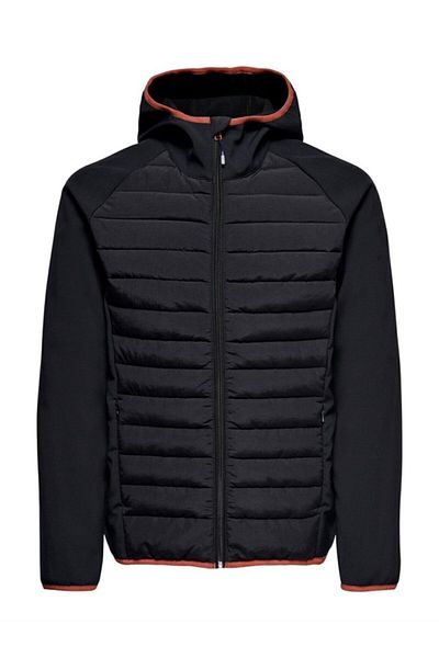 Only & Sons Ανδρικό μπουφάν Onsandrew Softshell Μπουφάν Σκούρο Ναυτικό/Μαύρο