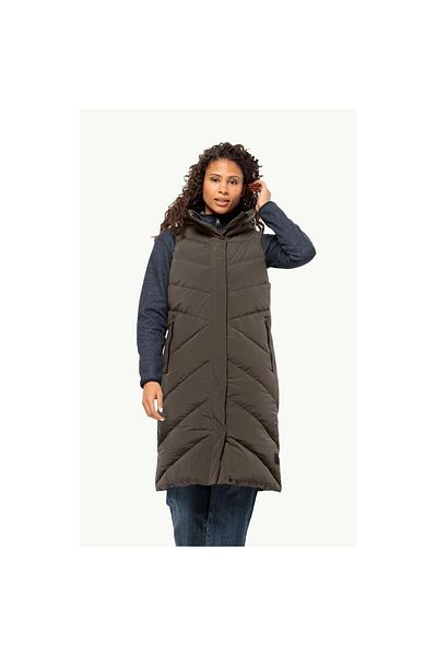 Jack Wolfskin Marienplatz Vest W Women's Brown Vest1207461-5719
