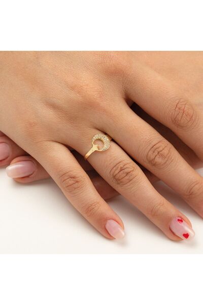 Çgk Çiğdem Gürel Kuyumculuk 14 Ayar Ayyıldız Altın Yüzük