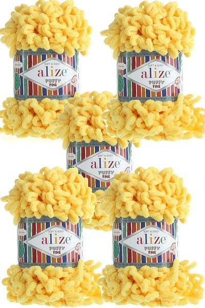 Alize Μπορεί να πλέξει Puffy Fine Finger 113 5 Τεμάχια