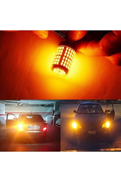 NKT GROUP P21W 144 Led Canbus Geri Vites Ampulü Turuncu