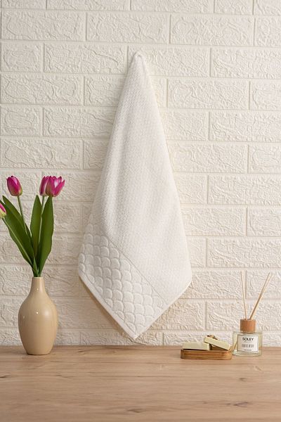 Soley Alana Extra Soft Rice Knitting Towel - Χέρι και Πρόσωπο