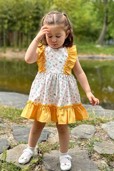 Baby Animals Baby Girl Dress Girls' Dress Birthday Party Wedding Dress Lace Up Short Sleeve Lined Dress
