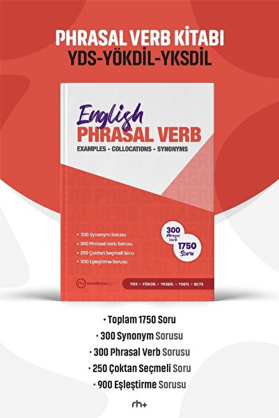 RH Pozitif Yayınları Phrasal Verb Kitabı - Yds / Yökdil / Ydt - 300 Adet Pf - 1750 Adet Soru