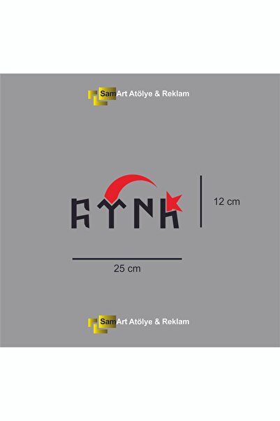 sticker Turkish Flag Vehicle Sticker - Gökürkçe Label