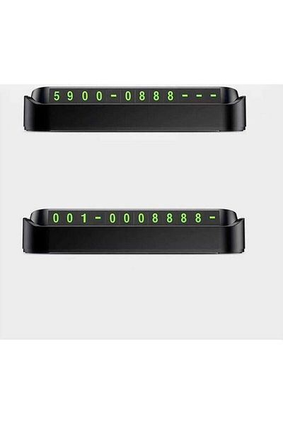 NKT GROUP Universal Parking Wire Vehicle Inside Phosphorescent Number Display Car Numberer