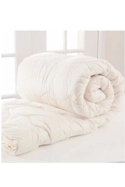 GENÇEV HOME COLLECTİONS 155*215 100% Merino Single Wool Quilt - Inner Padding 100% Cotton Outer Fabric, Washable
