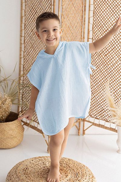Lilabio 2-7 Years Old Cotton Teddy Eared Poncho