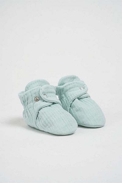 BabyZilla Organic Cotton Muslin Baby Booties - Newborn Summer Slippers