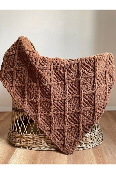 LULLABY BUTİK El Örgüsü Bebek Battaniyesi Alize Puffy