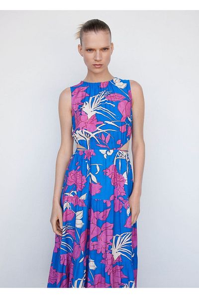 MANGO Woman Offenes Ballonkleid