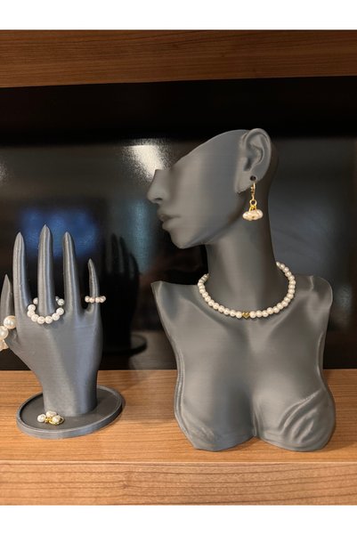 3desen Decorative Jewelry Mannequin Display Stand 25 Cm Medium Size