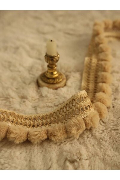 Parça Kumaş Dünyası İthal Ponponlu Aksesuar