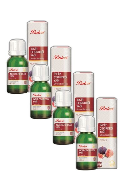 Balen 20 مل × 4 قطع زيت بذور التين - عصرة باردة