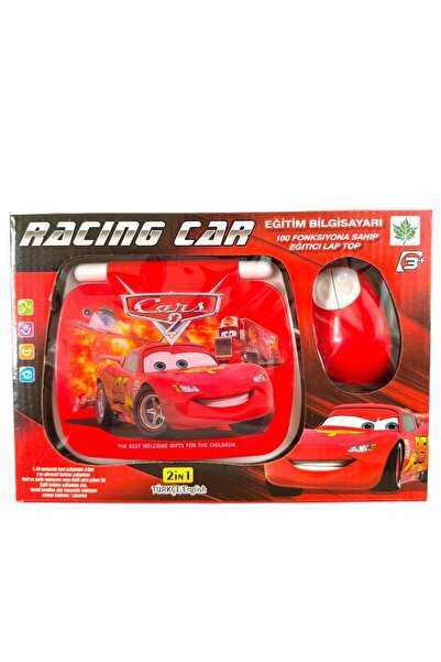 TRUST STORE Oyuncak Laptop Şimşek Mcqueen Bilgisayar Türkçe-İngilizce 100 Fonksiyonlu Cars Eğitici Oyuncak