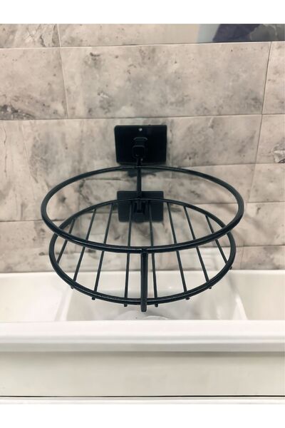 DECOOR MALL منظم الحمام والتوابل، رف متعدد الأغراض قابل للتركيب على الحائط مع ملصقين