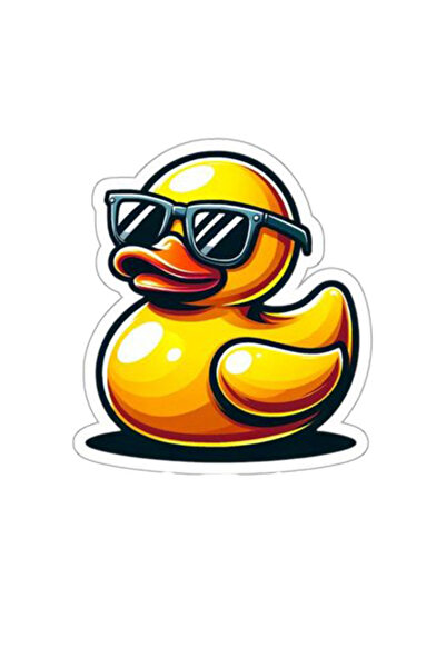 MegaSticker ملصق بطة رائع مقاس 13 × 12 سم - محرك، خوذة، كمبيوتر محمول، سيارة