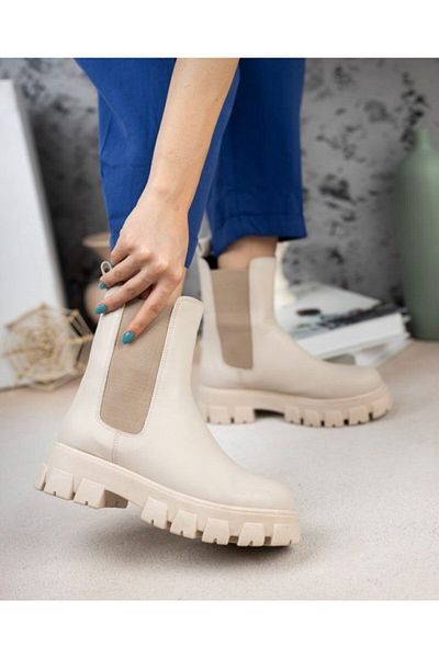 Demashoes Γυμνές γυναικείες μπότες λεπτομέρειας από καουτσούκ
