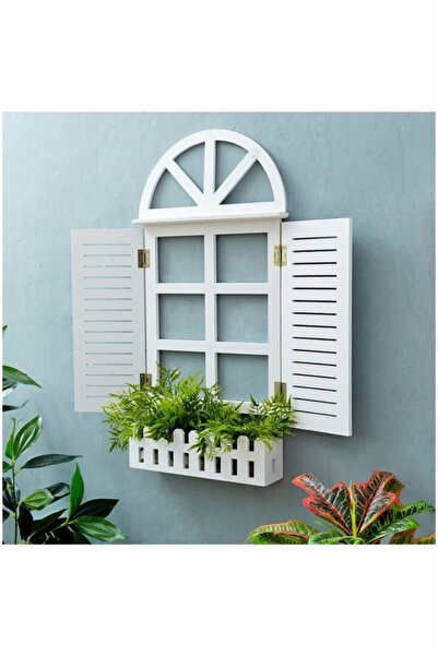 ahşapdekor Dedeler Cnc Dekoratif Ahşap Panjur Raf Lake Cilalı 12mm