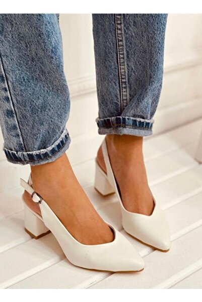 Demashoes Bílé Dámské Boty na podpatku