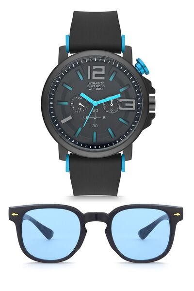 Zzla Set of 2 Unisex Sunglasses and Wristwatches
