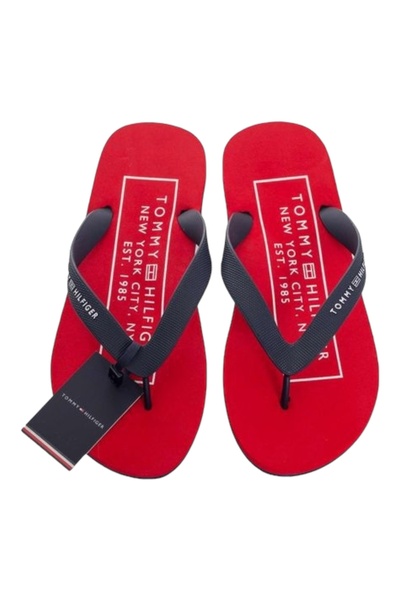 Tommy Hilfiger Kırmızı Erkek Terlik FM0FM04472DW5