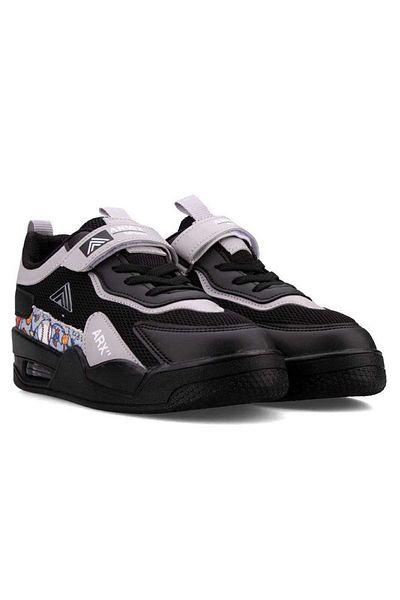 Demashoes Tenis ortopedic pentru copii unisex negru alb