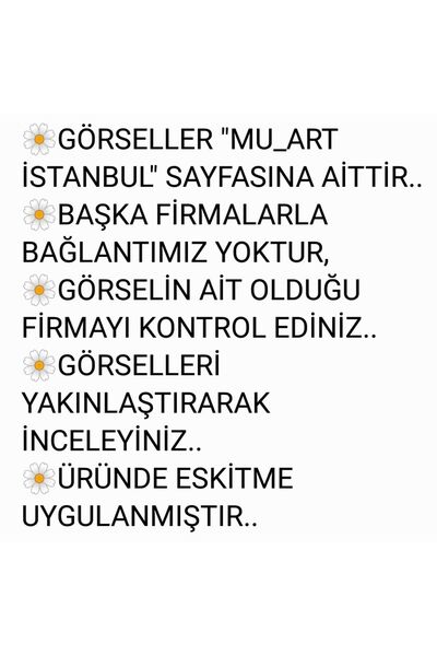 ÜRETİCİDEN HALKA Üçlü Altın Papatya Ayna