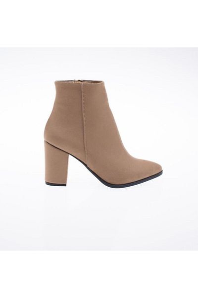 Demashoes Μπότες Dema Mink Suede με τακούνι