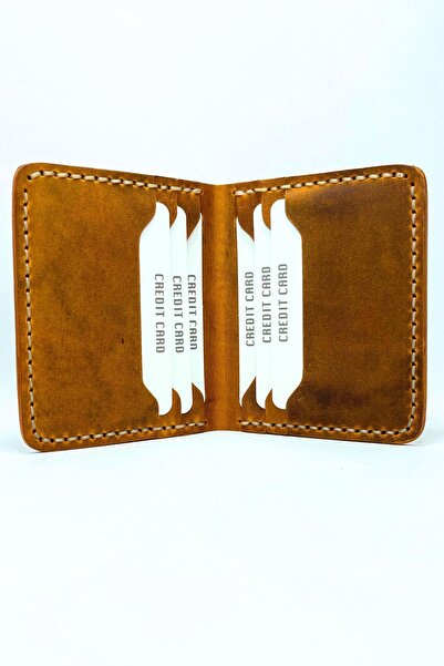 Parscraft Γνήσιο Δερμάτινο Premium Χειροποίητο Πορτοφόλι - Ταν